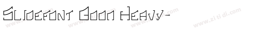 Slidefont Boom Heavy字体转换